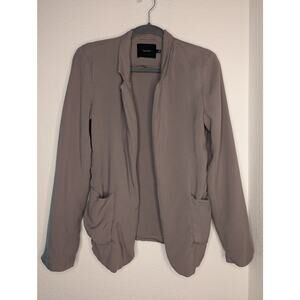 Aritzia Talula Women's Longline Open Cardigan Sweater Gray 6